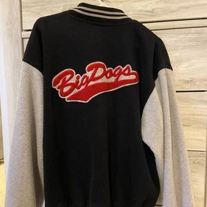 Big Dogs Men Fleece Football Jacket